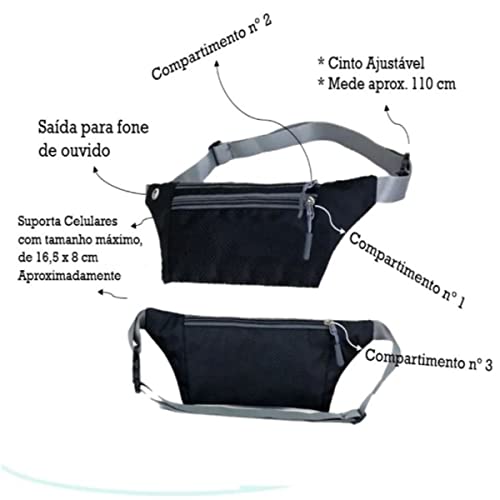 Pochete Doleira porta celular para Academia, corrida e passeio (Marrom)