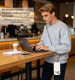 Uniwersalna opaska na telefon komórkowy, 3 w 1 regulowany pasek na telefon, łańcuszek na szyję, nadgarstek i ramię, wytrzymała nylonowa smycz na telefon -Czarny