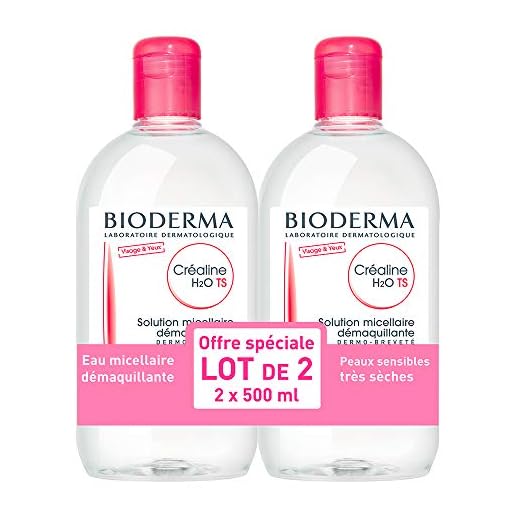 Bioderma Crealine TS H2O Micelle Solution 2 x 500 ml