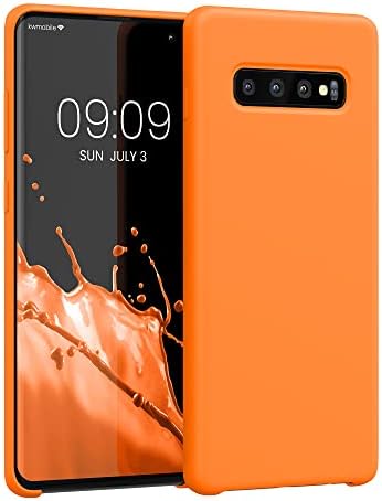 kwmobile Case Compatible with Samsung Galaxy S10 Plus / S10+ Case - TPU Silicone Phone Cover with Soft Finish - Mango
