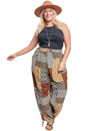 Royalty For Me Womens Women´s Plus Elastic Waist Flood with Drawstring Hem4