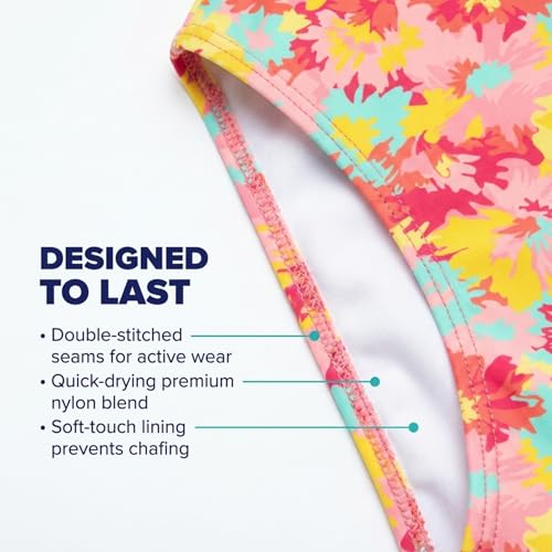 Image of Kanu Surf Girls' Beach Girl Sport Cut-Out One Piece Swimsuit