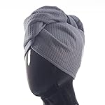 100% Turkish Cotton Hair Towel Wrap for Women,Non Microfiber,400-GSM(Grams per Square Metre),AntiFrizz,Hair Plop Waffle Towels for Curly,Long&Thick Hairs,Turban Head Wrap,1Pack10x26inc - Image 2