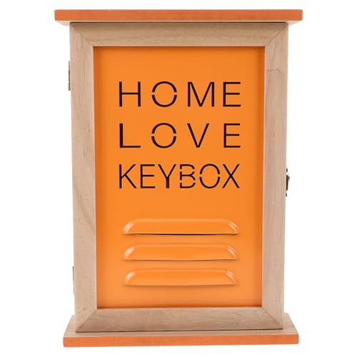 Caja decorativa para llaves de madera POPETPOP con colgador de pared 2