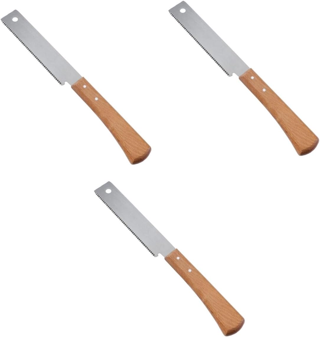 Gadpiparty 3pcs Wooden Handle Fine Tooth Saws for Woodworking Flush Cut Saws Precision Cutting