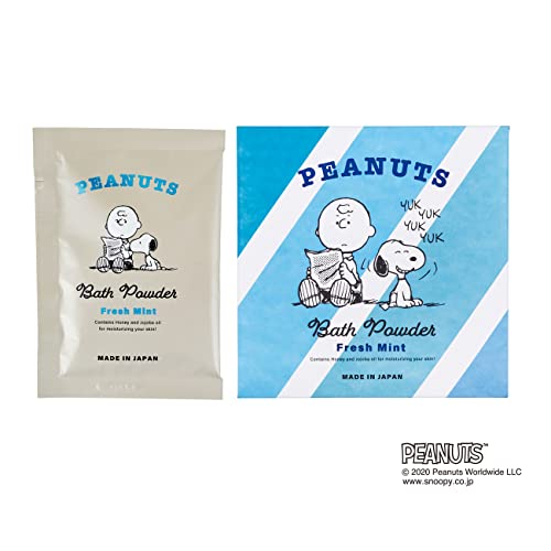 ピーナッツ スヌーピー バスパウダー フレッシュミント 35g 入浴剤 (ほのかに甘いのミントの香り) ピーナッツ スヌーピー バスパウダー フレッシュミント 35g 入浴剤 (ほのかに甘いのミントの香り)
