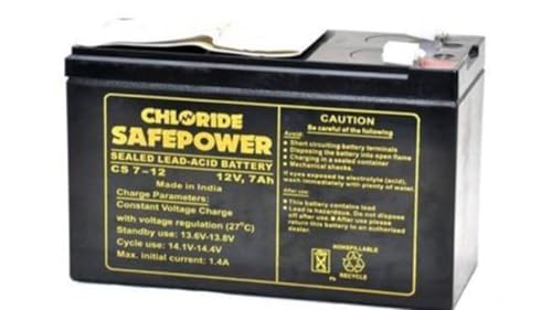 12V 7AH Chloride Safe Powers Exide CS 7-12 SMF UPS Solar Battery - Image 2