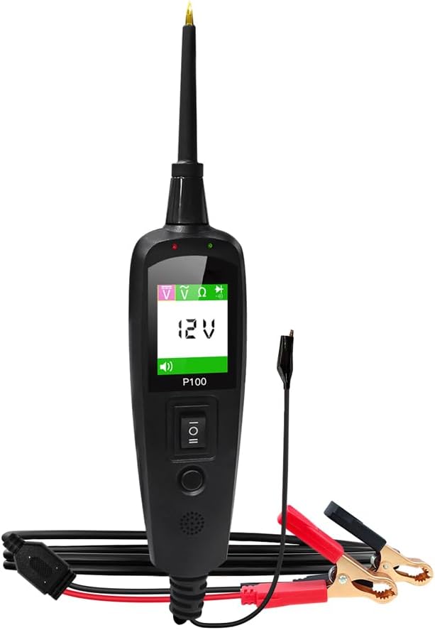 Irfora Automotive Circuit Tester Power Circuit Probe Kit Car Vole/Tester Diagnostic Component Activation 12/24V with Over-Load/Short Circuit ing for Car Maintain & ing