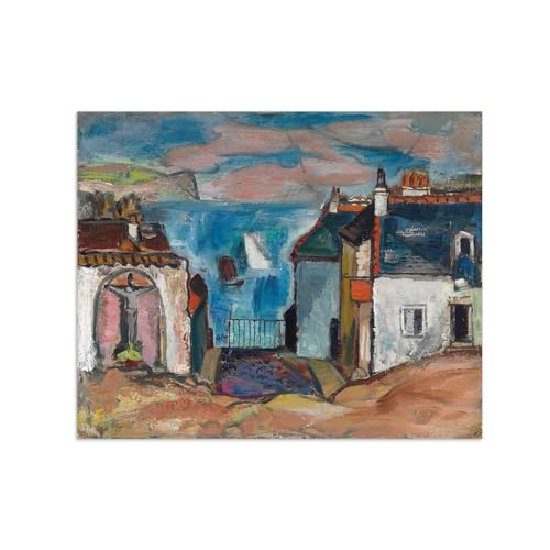 Toile Village breton Anne Estelle Rice : l'affiche murale ideale pour sublimer votre decoration
