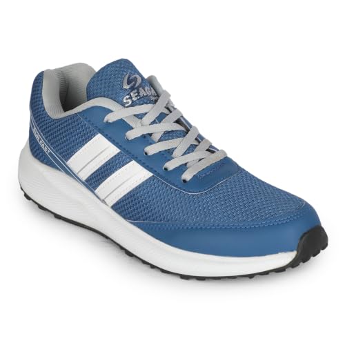 Image of SEAGA Sports Men Running Sports Shoes | Super Soft Breathable Casual Sneakers for Men | Anti-Skid Sole | Cushioned Insole | Lightweight Shoes Pack of 1