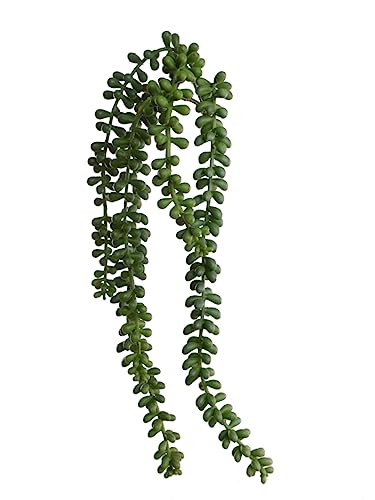 Larksilk 17" Green Senecio Succulents - Lush and Vibrant Indoor/Outdoor