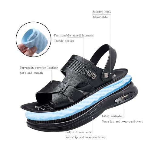 Sports Outdoor Sandals Summer, Outdoor Open Toe Arch Support Adjustable Soft Sole Beach Sandals for Men, Casual Sport Non Slip Flat Shoes, for Outdoor Walking, Entertainment, Leisure2