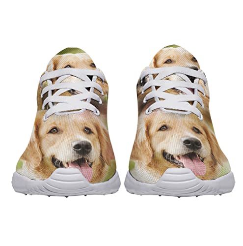 Sonzj-II Golden Retriever Shoes Animal Print Walking Tennis Running Shoes Lightweight Breathable Dog Mom Sneakers Funny Dog Puppy Gift3