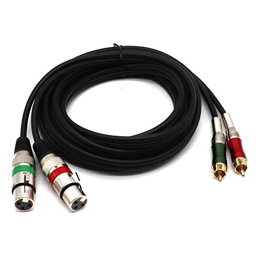 SiYear Dual XLR Female to RCA Cable,2 XLR to 2 RCA Male Phono Plug HiFi Audio Cable for Amplifier Mixer Microphone Patch Cable (5FT/1.5M) by SiYear - Image 6