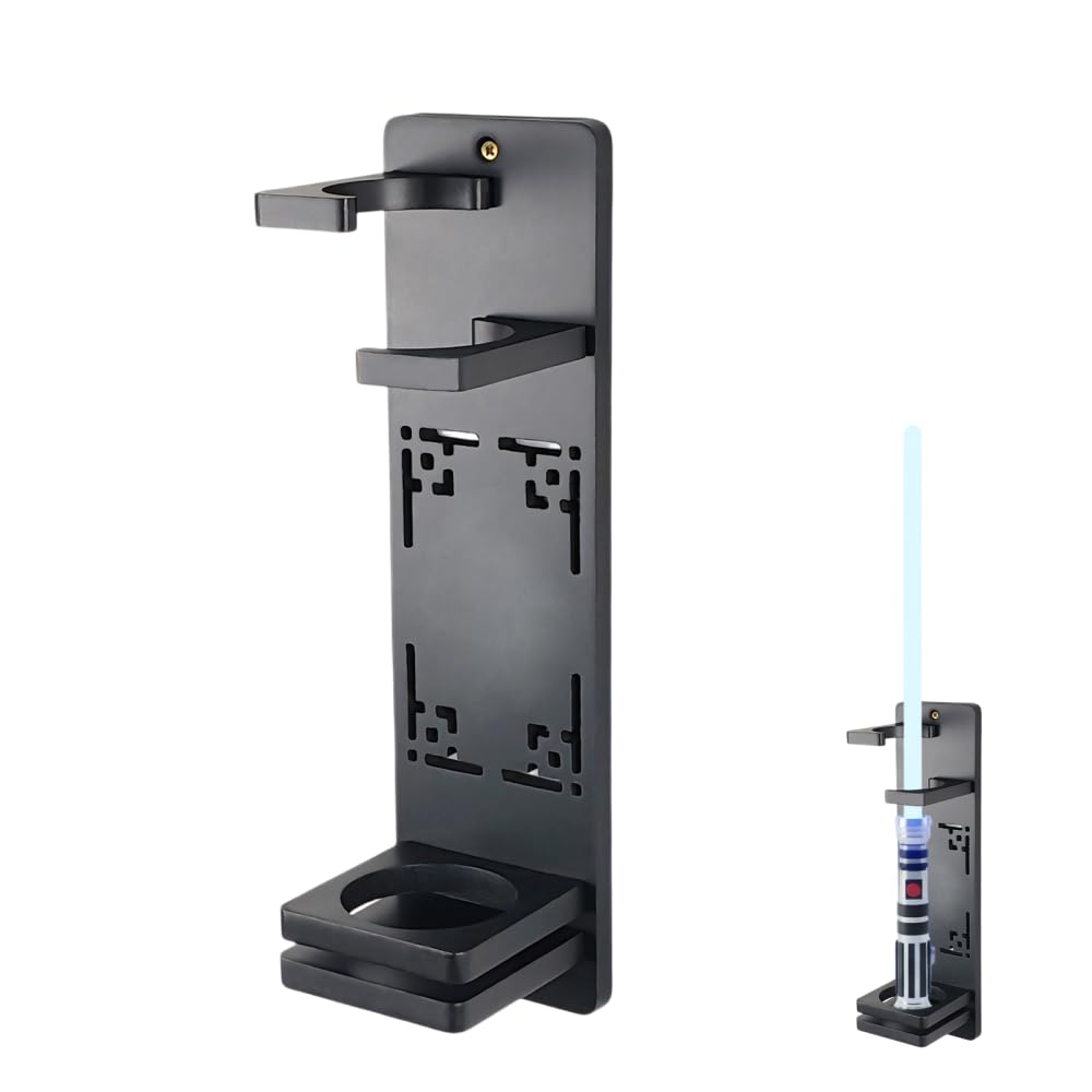 BDKMMS Lightsaber Wall Mount, High-Density Lightsaber Stand Display Vertical Light Saber Holder for Lightsabers Enthusiasts, Only Rack