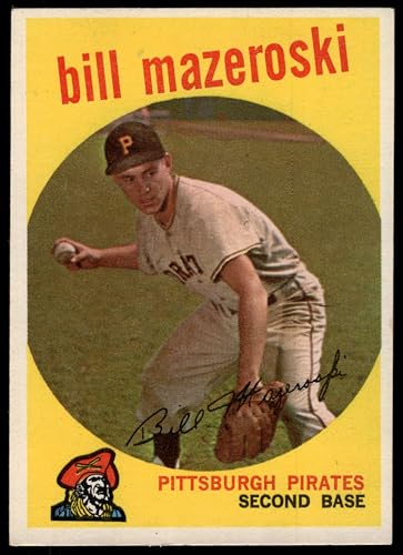 1959 Topps #415 Bill Mazeroski Pittsburgh Pirates (Baseball Card) EX/MT Pirates