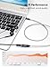 [2-Pack]3.5mm Headphone Extension Cable 1.8M,CableCreation 6 Feet 3.5mm Male to Female Stereo Audio Extension Cable with Gold Plated Connector,Black and White