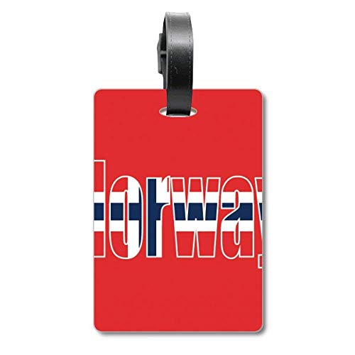 Étiquette d'identification avec drapeau norvégien pour bagages