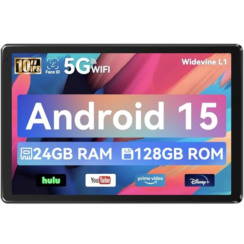 Whitedeer Tablet, Tablet 10 Zoll, Android Tablet mit 24GB RAM 128GB ROM, Octa-Core, HD IPS Touchscreen, 5000mAh Akku, Wi...