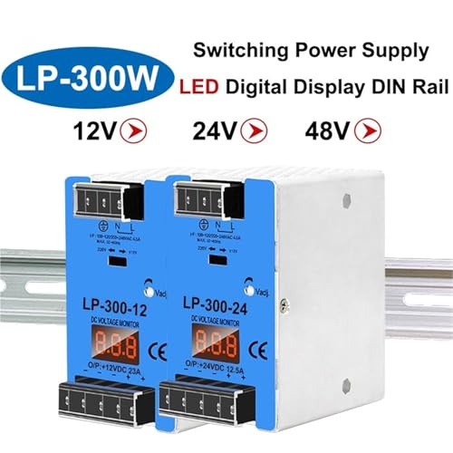 Alimentation à découpage LP 300W 24V 12.5A rail DIN sortie unique LED