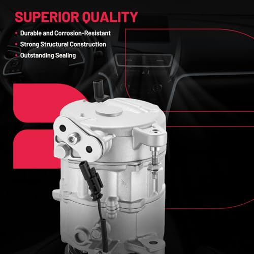 BDFHYK Air Conditioning A/C Compressor with Clutch Compatible with Chevry Silverado 1500 2014-2019, Suburban/Tahoe 2015-2020, Compatible with GMC Sierra 1500 2014-2019, Yukon/Yukon XL 2015-2020