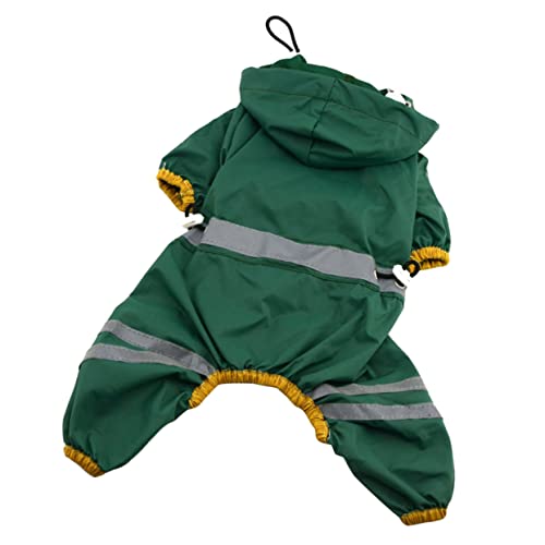 Garneck Doggy Rain Coat Small Dog Rainwear Hood Waterproof Breathable Acrylic Fabric for Pups Small Dogs