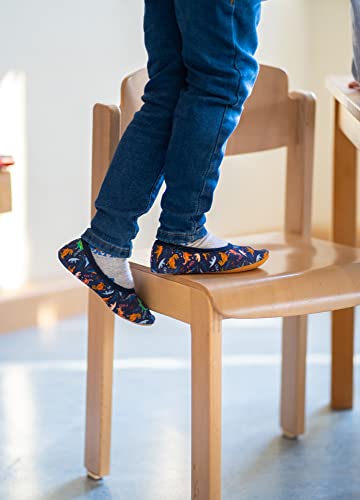 Beck Jungen Dinosaurier Slipper, Dunkelblau, 28 EU