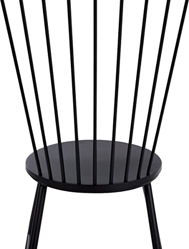 Osp Home Furnishings Bryce 26" Dining Chair, Alloy Steel, Black #TOP6
