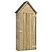 vidaXL Abri à Outils de Jardin avec Porte Abri de Stockage Cabane de Jardin Armoire de Rangement Cabane à Outils Remise de Jardin Pinède Imprégnée