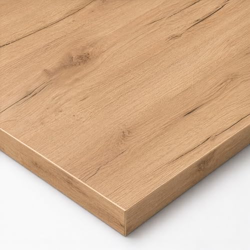 POKAR Plateau de Table 120x80 cm | Plateau de Bureau Épaisseur 25 mm | Idéal pour Bureau Assis Debout Réglable et Table à Manger | Plateau de Table Durable |...