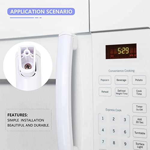 Wb15X10276 Microwave Replacement Handle White Compatible With Ge Sears/Kenmore Hotpoint Rca Oven Door Handle Ap5790515 261300714903 Ps8754173 Jnm3160Df1Cc Jnm3161Df1Ww Jnm3161Df2Ww Df4 Jvm3160Df4Ww #TOP4