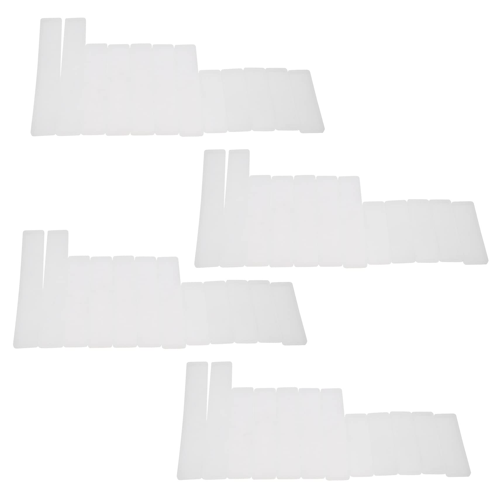Hndhbfgrt 48 Pcs Rectangle Silicone Bookmark Mold DIY Bookmark Mould Making Epoxy Resin Jewelry