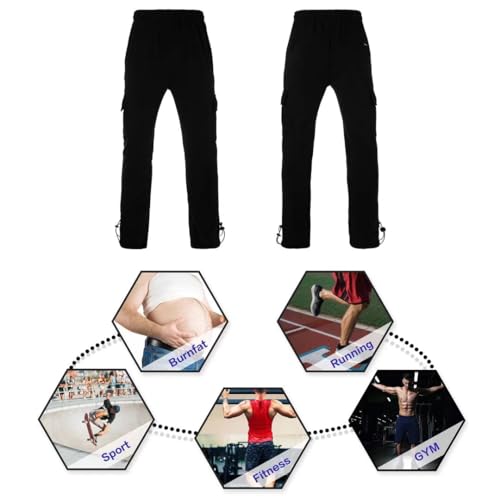 AKsit Mens Fashion Fleece Running Sweatpants Big Size Wild Cargo Pant4