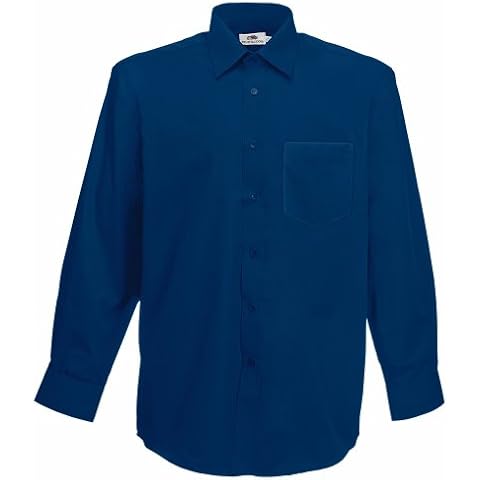 Fruit of the Loom Long Sleeve Shirt in Navy Cover