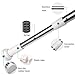 Produktbild Micaza Verstellbarer Spannstab, Teleskopstange Keine Bohrer Gardinenstangen Duschvorhangstange Mit Gummifinials Kleiderstange Für Schlafzimmer Schrank Badezimmer-weiß 145-250cm(57-98inch)