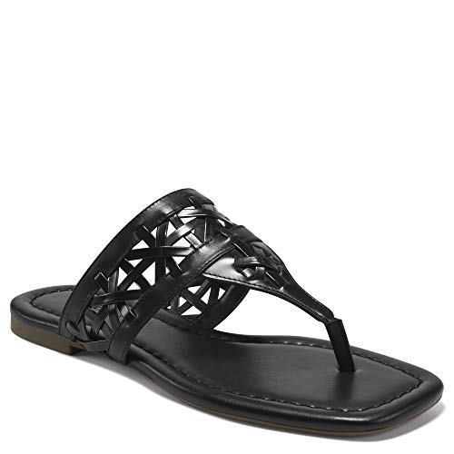 Aerosoles Women's SOLEI Flip-Flop, Black Leather, 7