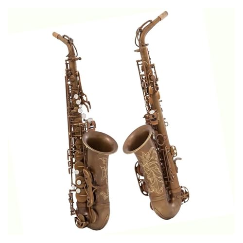 プロ仕様アルトサックス アルトサックス Eb イミテーションアンティーク銅製プロ仕様楽器マウスピース付き(2)