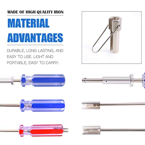 Glarks 4Pcs 11'' And 7'' Professional Bnc And F Connector Extraction Tool F Connector Extractor Coax Security Key Catv Cable Locking Terminator Tv Tool For Tightening And Loosening F Connectors #TOP2