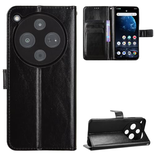 �J�o�[ �Ή��@�� for ZTE Nubia P9 Pro 5G,�Ή��@�� for Optus X Pro 2 5G [PU���U�[+�V�F��] [�t���b�v�X�^���h] [�E�H���b�g�J�[�h�X���b�g] [�}�O�l�b�g�N���[�W���[] Black