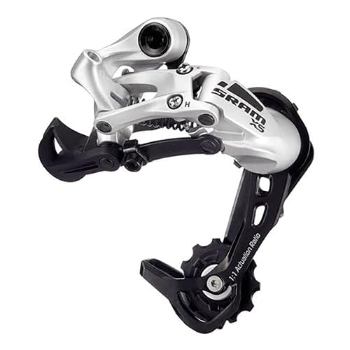 SRAM X5 9-Speed Rear Derailleur - Medium Cage, Black, Aluminum Construction, Compatible with 7-8-9-Speed Bikes, Replaceable Pulley System, Reliable Performance & Upgradable Drivetrain Components