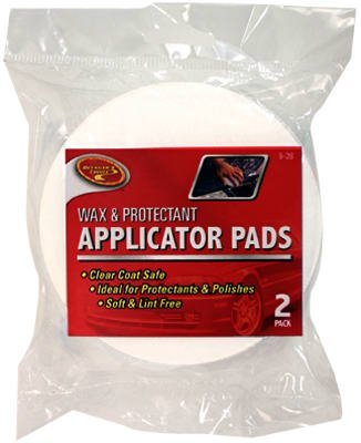 Clean Rite 9-28 Wax & Polish Applicator Pads, Soft, Pack of 2
