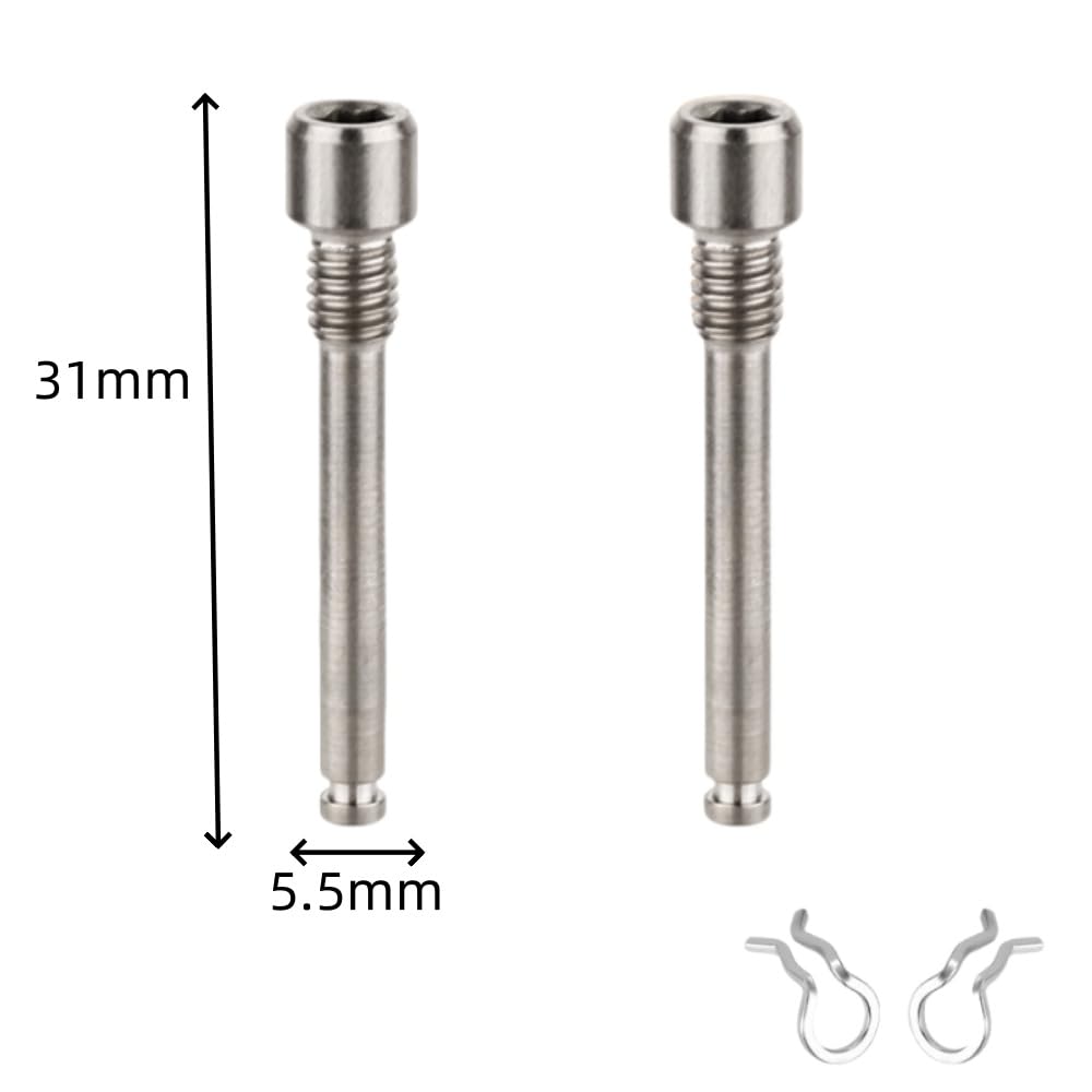 Bici Pinza Freno Vite Pastiglie Bullone, 2 Pezzi Lega di Titanio per Bicicletta Freno, Bulloni per Mountain Bike