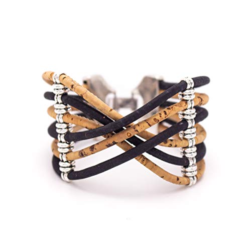 Handmade Cork Bracelet, Vegan Organic Eco Friendly Gift, Very Stylish, Waterproof, Durable, Lightweight