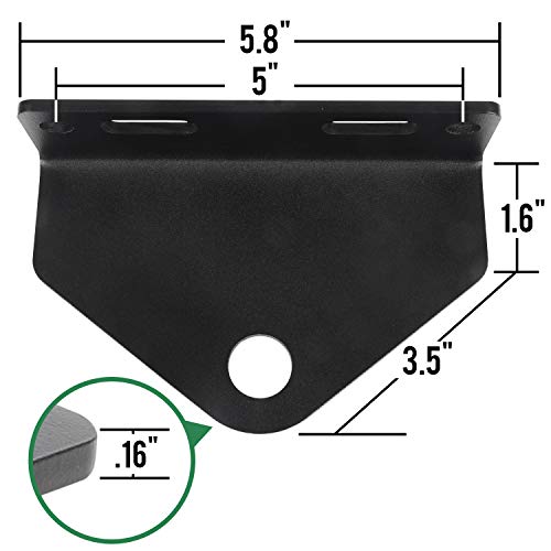 Universal Zero Turn Mower Trailer Hitch - Heavy Duty 3/16'' Thick And Rugged Steel - 3/4'' Trailer Hitch Mount - #TOP2