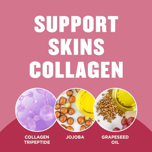 Gold Bond Plumping Collagen Body & Face Serum Lotion, Lightweight Hydrating Moisturizer with Collagen Peptide Complex, Jojoba and Grapeseed Oils to Visibly Plump Skin, Cherry Blossom Scent, 8 oz