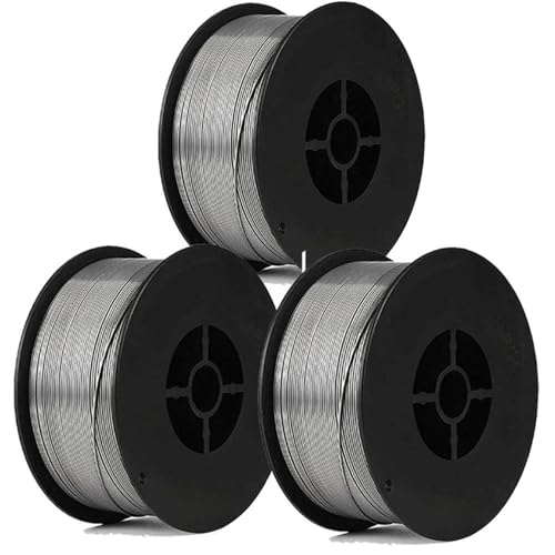 EVALD Kit 3 Unidades Arame para Solda MIG 0.8mm Rolo com 1 KG s| Gás com Fluxo Flux Core E71T1-GS