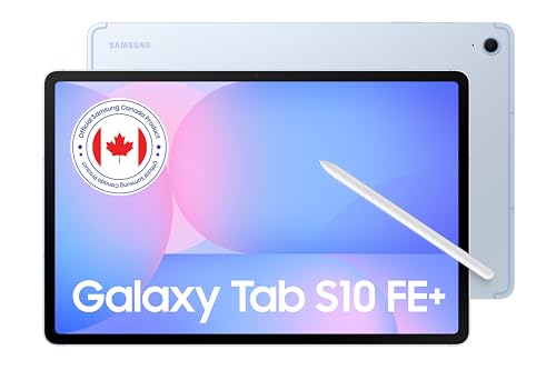 Samsung Galaxy Tab S10 FE+ Bleu clair 128 Go - Tablette IA, 13", 90 Hz, appareil photo 13 MP, IP68, S Pen inclus (version CAD)