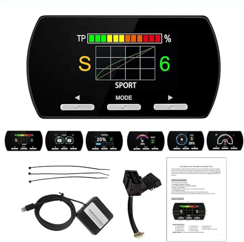 Throttle Response Controller 9 Drive Modes Smart Electronic Racing Accelerator Compatible with Dodge Challenger Ram Jeep Cherokee Wrangler Maserati Ghibli Quattroporte 300C 200C (807-Upgrade)