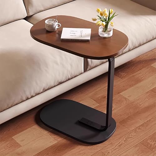 Mesa auxiliar en C beige para cenar cómodamente sin ocupar espacio en casa 4