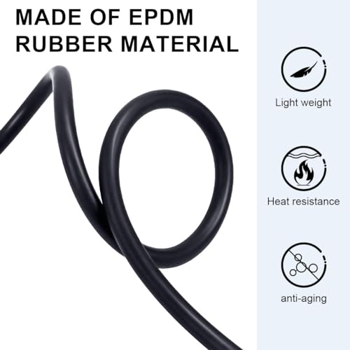 Storystore Backer Rod 1" Diameter x 16.4' Length Black EPDM Rubber Caulk Saver, Foam Backer Rod for Gaps and Joints Concrete Expansion Joint Filler